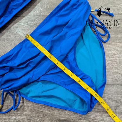 Blooming Jelly Twist Front Tie Back Bikini Swimsuit Size S