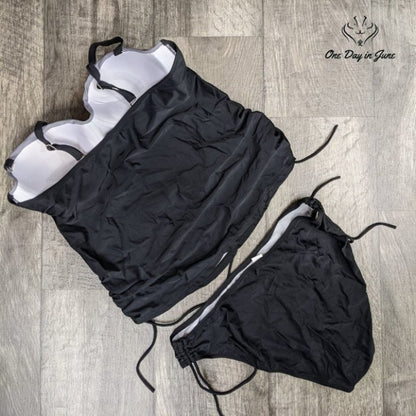 Amzbrly Adjustable Strap Tie Side Tankini Size 4XL