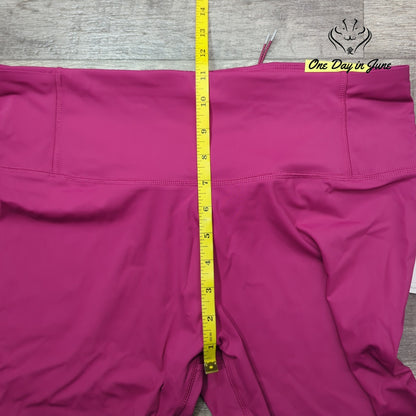 All In Motion Sleek Run High Rise Capri Leggings Cranberry Pink NWT Size XXL