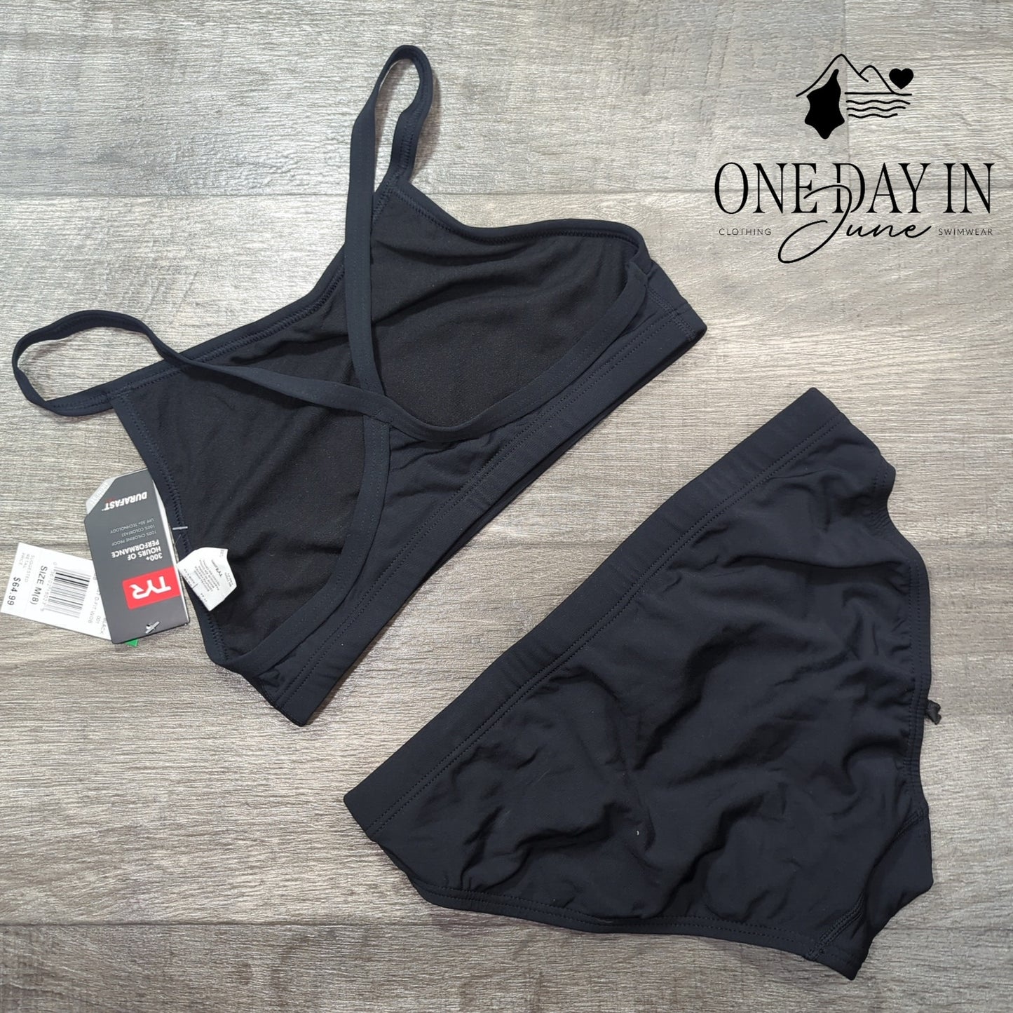 TYR Durafast Crop Training Bikini Swimsuit Size M