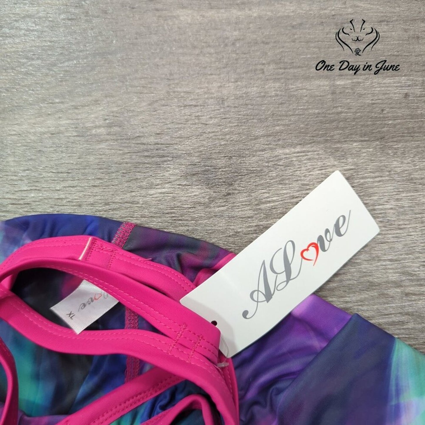 Alove Training Sport Back One Piece Swimsuit Size XL