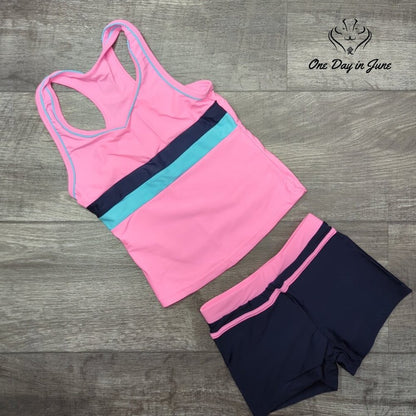 Priessei Boyshort Tankini Swimsuit Size M