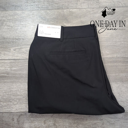 Liz Claiborne Petite Audra Curvy Trouser Pants Size 12PS