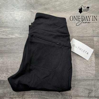 Athleta Headlands Hybrid Cargo Pants Black High Rise Hiking NWT Size 6