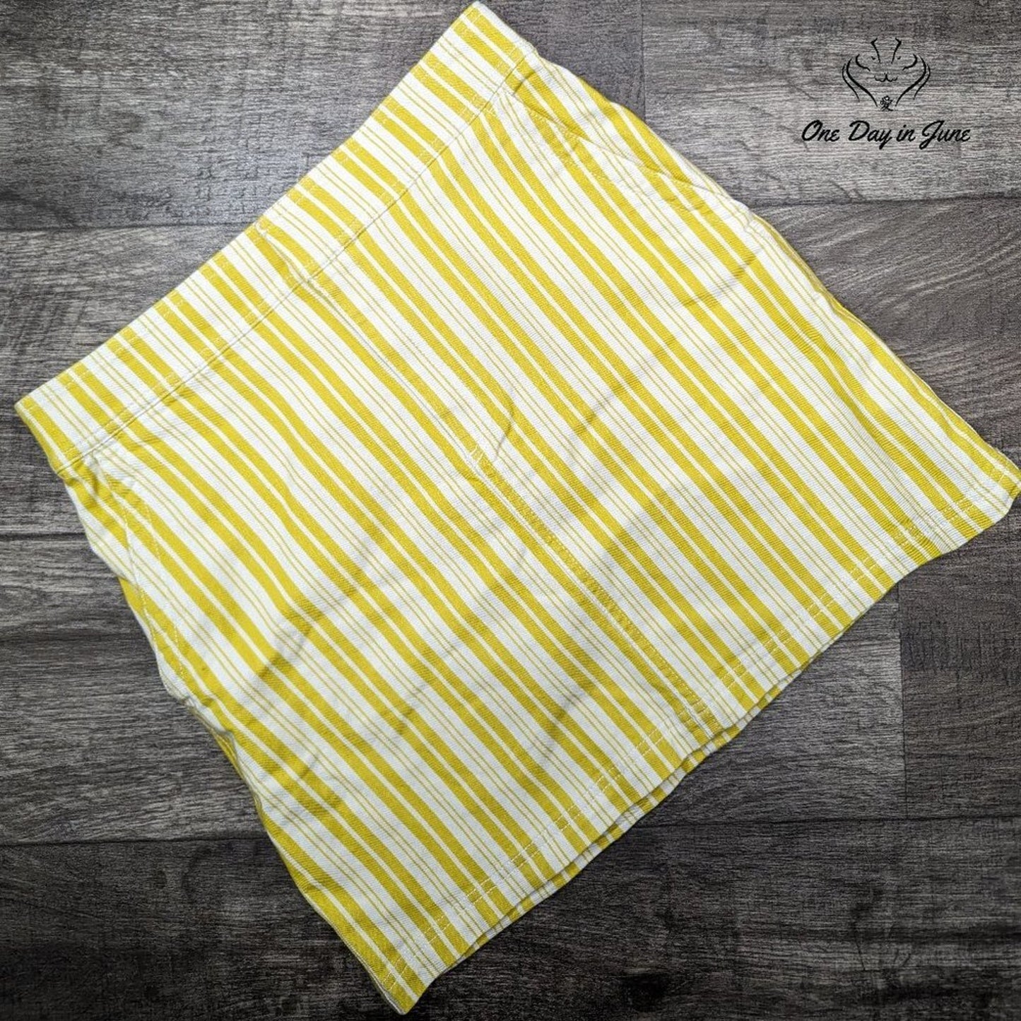 Loft Striped Denim Skirt Size 6