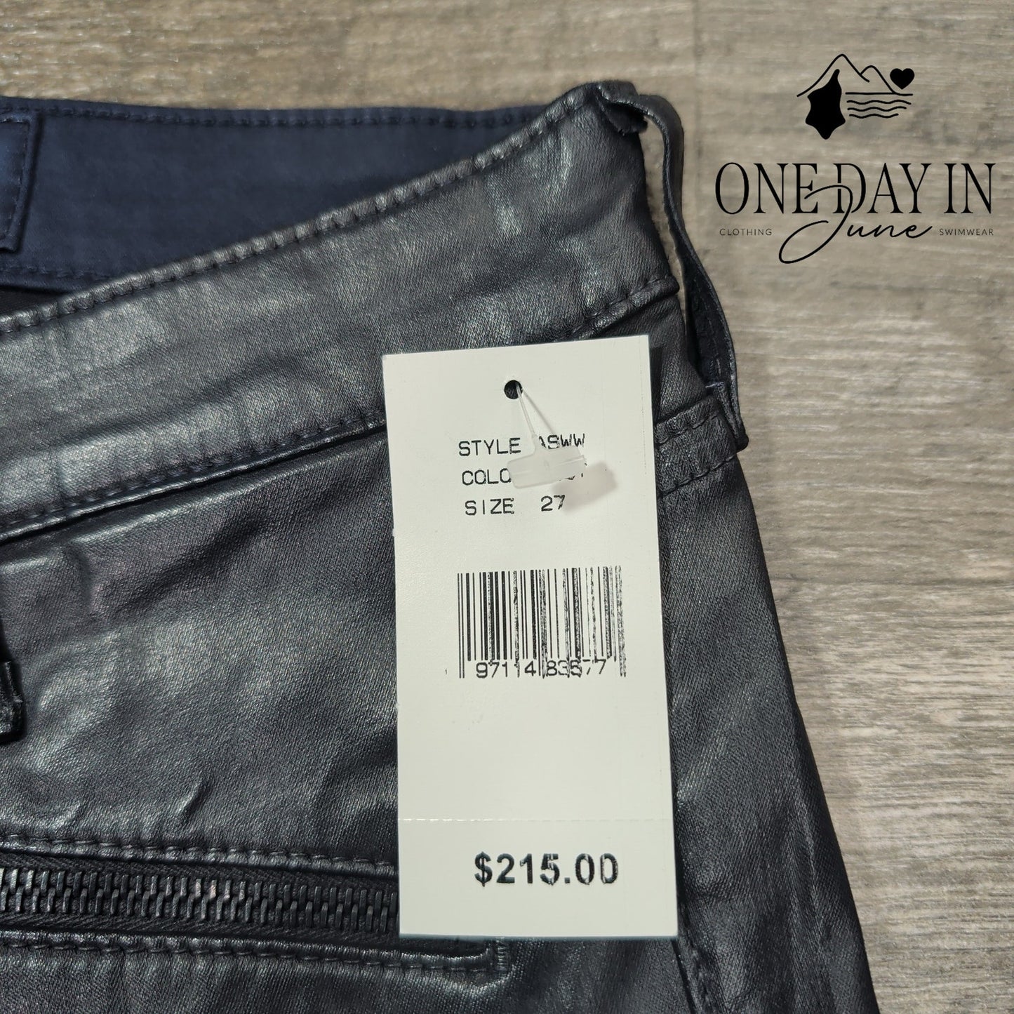 AG Adriano Goldschmied Legging Ankle Moto Faux Leather Skinny Jeans NWT Size 4