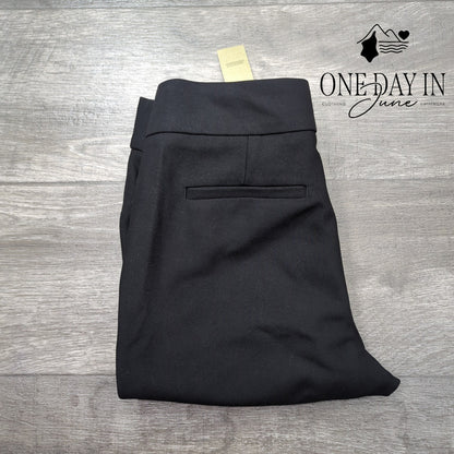 Loft Petite Marisa Crop Dress Pants Black NWT $79.50 Size 2P