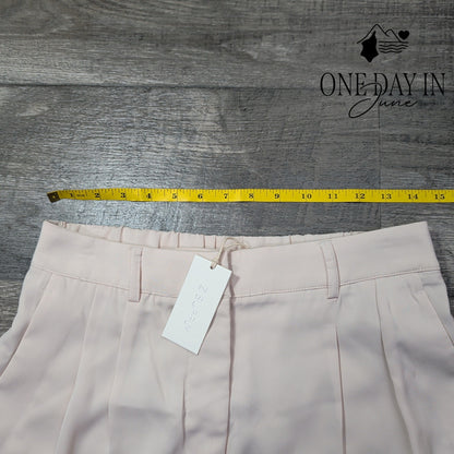 Z Supply Pleated Dress Pants Blush Pink Straight Leg NWT Size M