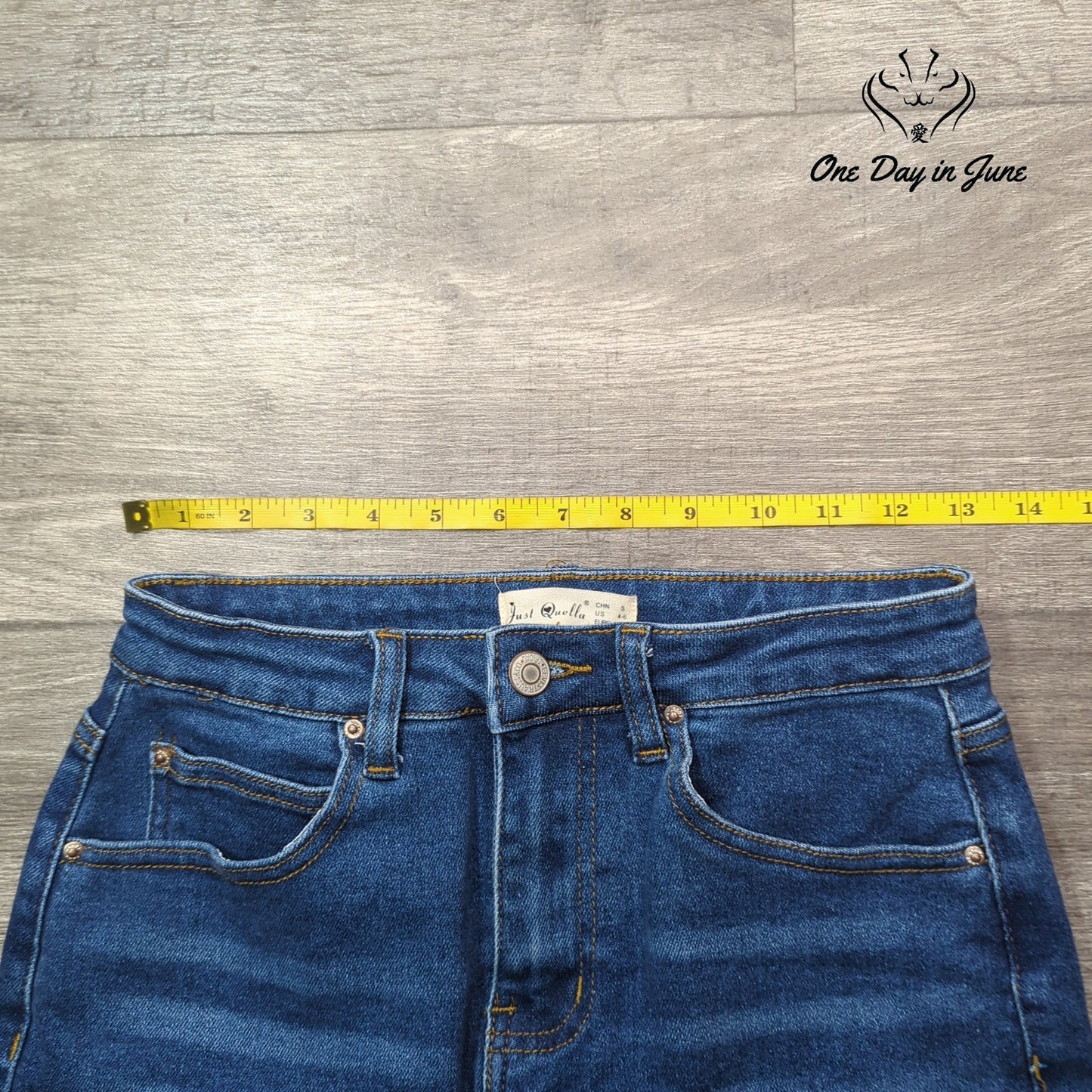 Just Quella Denim Mini Skirt Size S