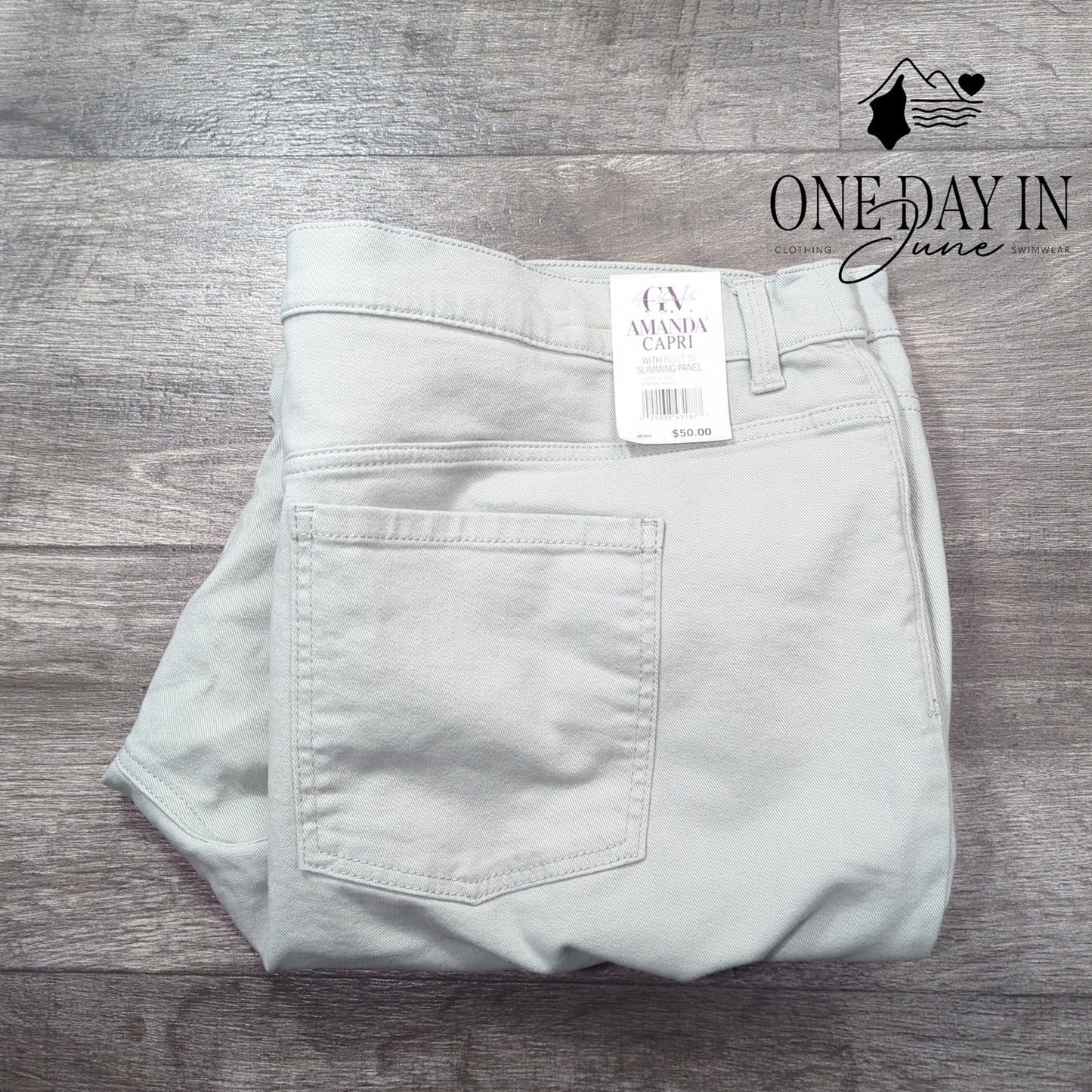 Gloria Vanderbilt Amanda plus Size Capri Jeans Size 22W