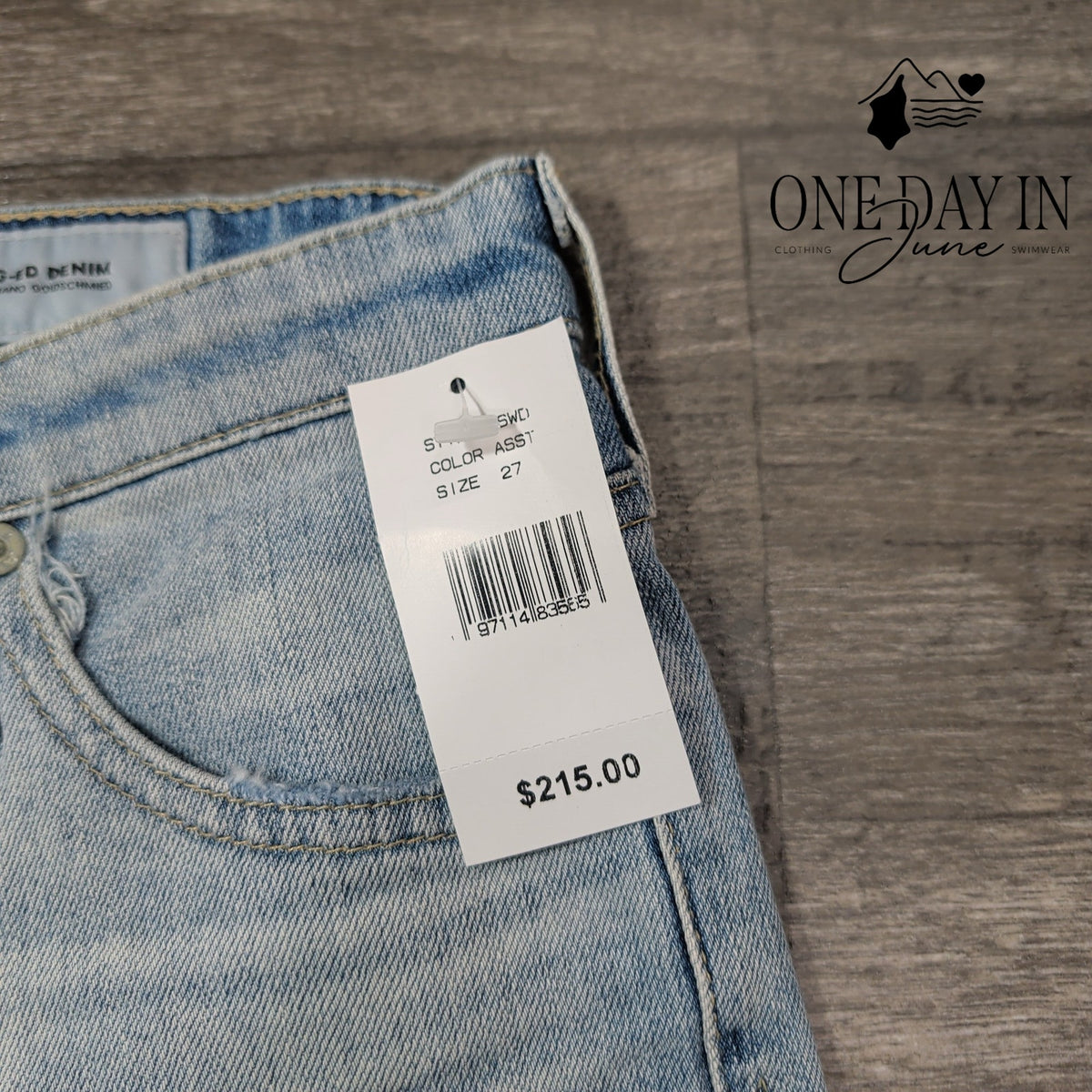 AG Adriano Goldschmied Isabelle High Rise Straight Crop Jeans NWT Size 4 (27)