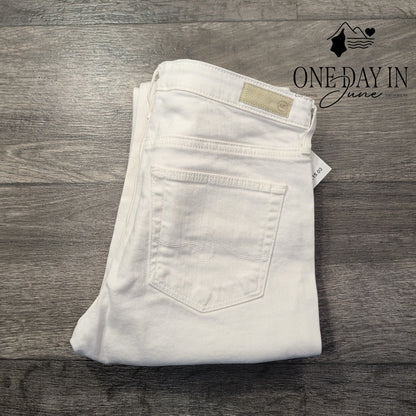 AG Adriano Goldschmied Prima Roll Up Cigarette Jeans White NWT Size 4 (27)