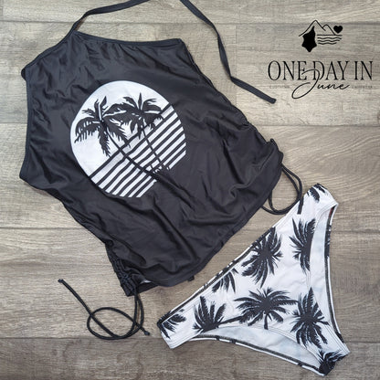 CharmLeaks High neck Tankini Swimsuit Size XL