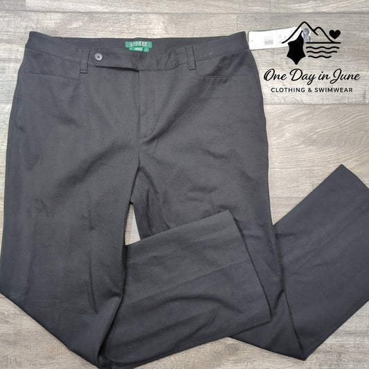 Ralph Lauren Adelle Slimming Fit Modern Straight Trouser Pants Size 16