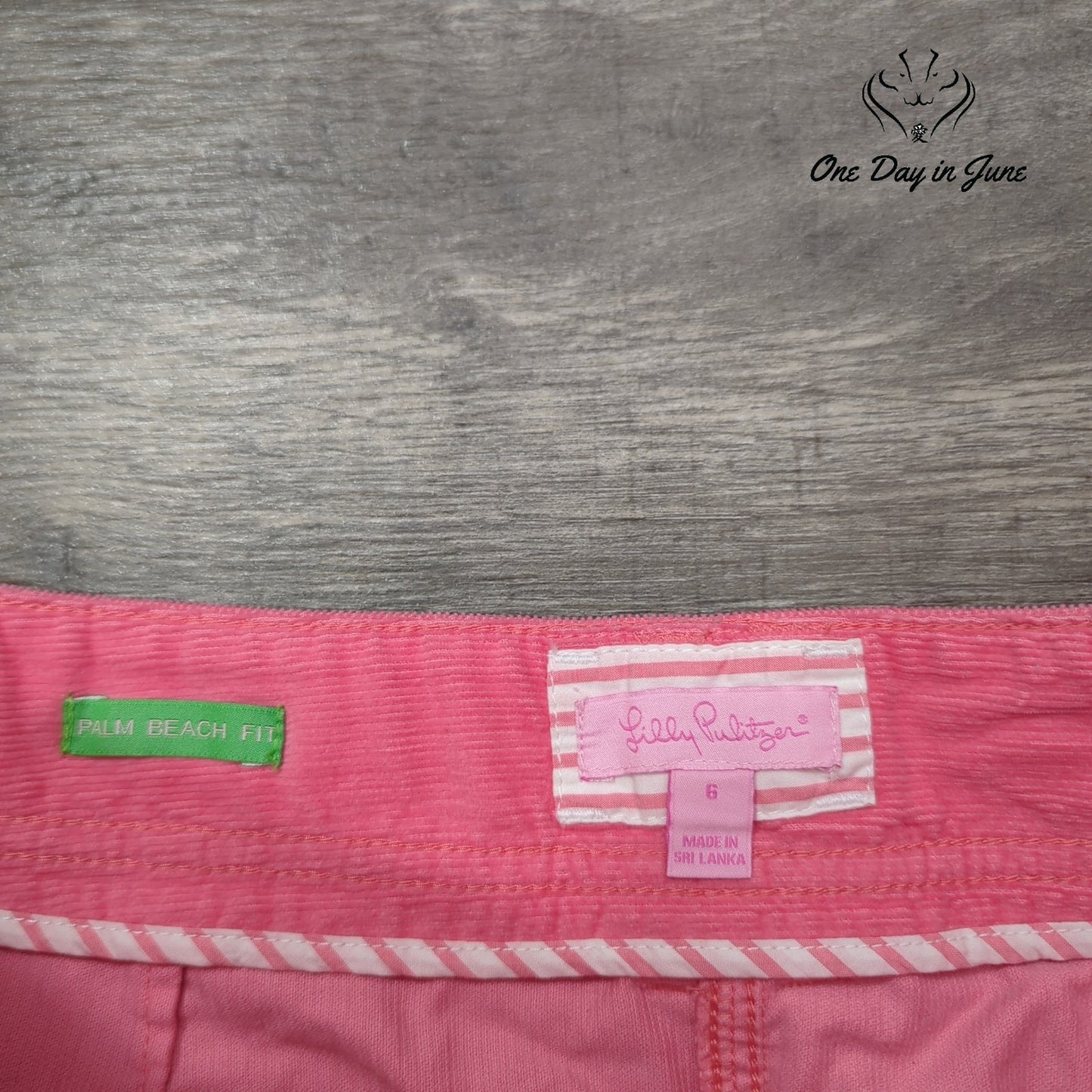 Lilly Pulitzer Palm Beach Fit Corduroy Mini Skirt Size 6