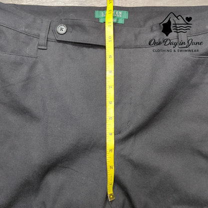 Ralph Lauren Adelle Slimming Fit Modern Straight Trouser Pants Size 16