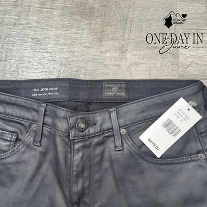 AG Adriano Goldschmied The Jodi Crop High Rise Slim Flare Crop Jrans Size 27 (4)