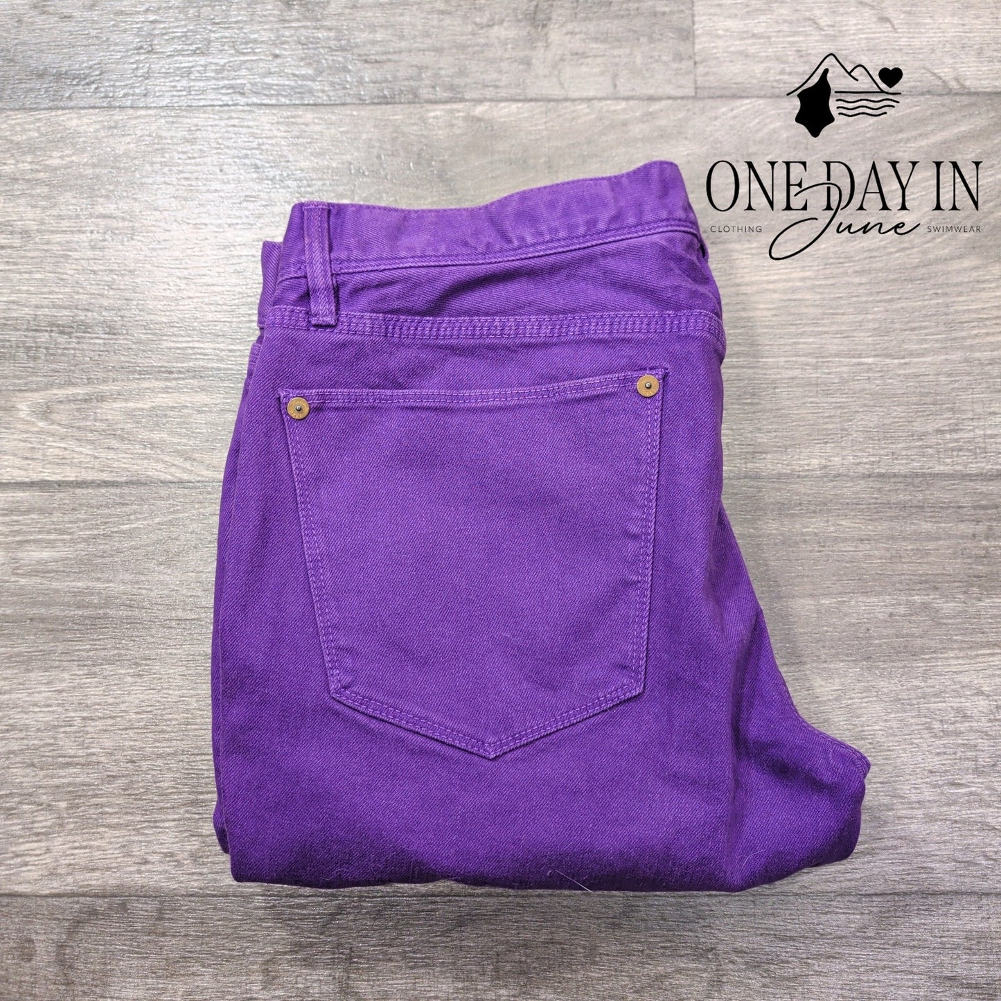Madewell Skinny Ankle Zip Jeans Purple Stretch Denim NWT Size 10