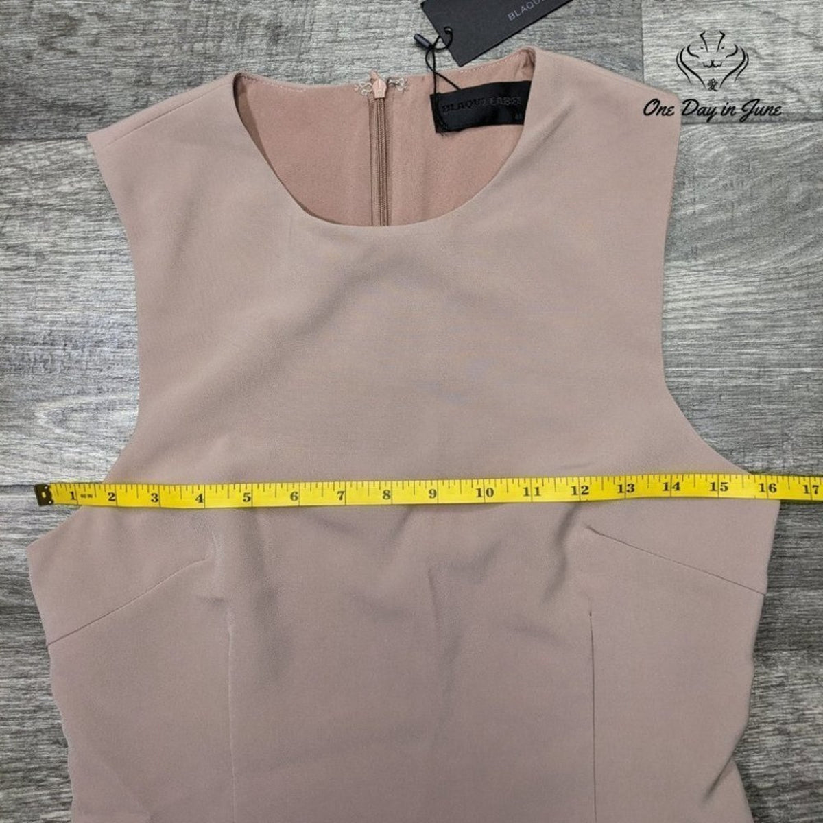 Blaque Label Sculpted Hemline Sleeveless Sheath Dress Blush Pink NWT Size M