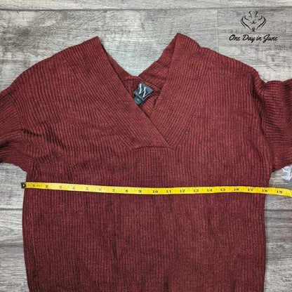 Worthington V Neck Knit Sweater Size XS