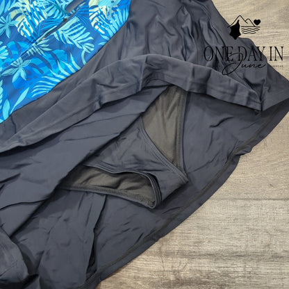 Talisea Skirted Twist Front Tankini Size M