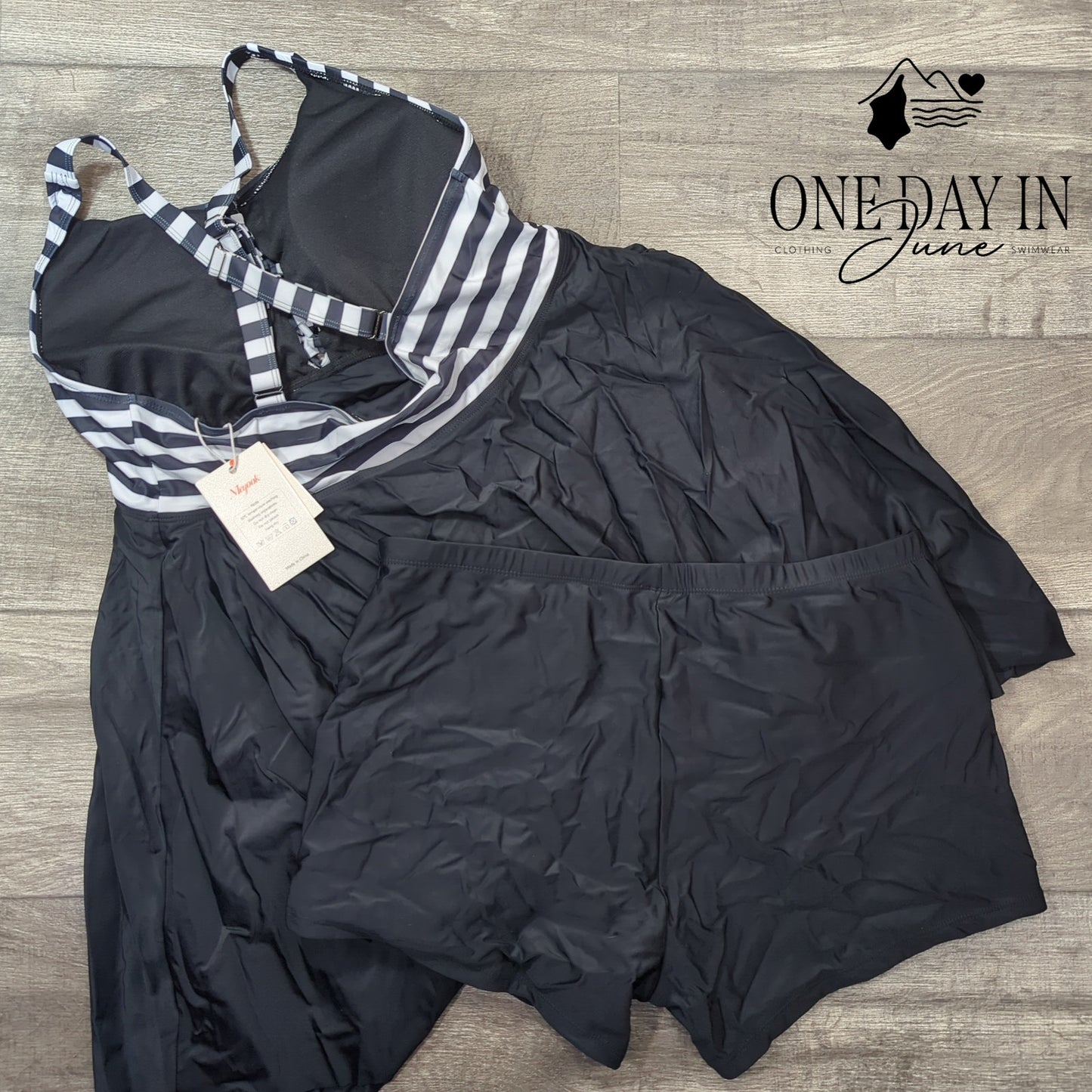 Nieyook Plus Size Boyshort Tankini Swimdress Swimsuit Size 18W