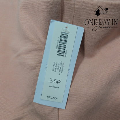 Chico's So Slimming Juliet Slim Leg Paris Pink Petite NWT Size Chico's 3.5P (18P