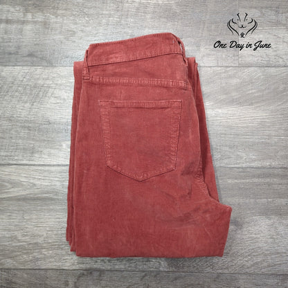 Joe's Jeans High Rise Corduroy Pants Brick Wide Leg Size 31 (12)