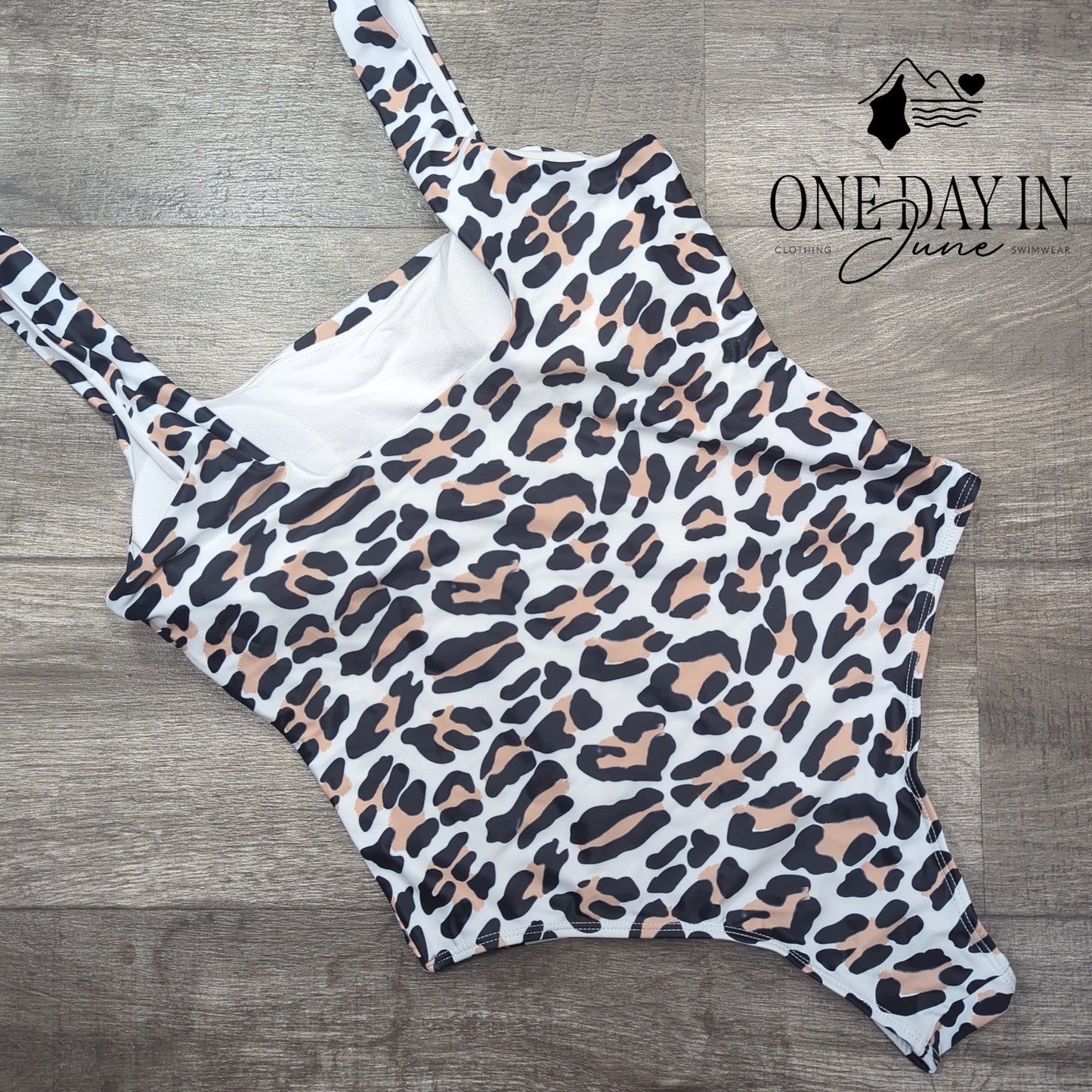 Prettygarden Leopard Cheeky One Piece Swimsuit Size L