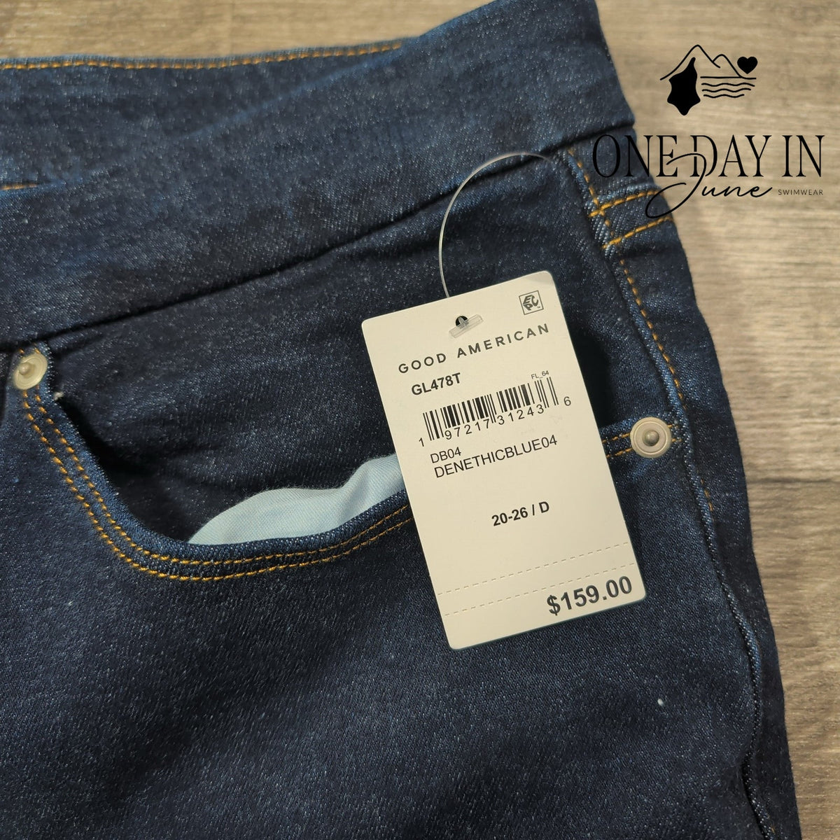 Good American Good Legs Skinny Jeans Dark Blue NWT Size 20-26