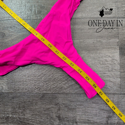 SherryDC One Shoulder Cut Out Thong One Piece Swimsuit Size M