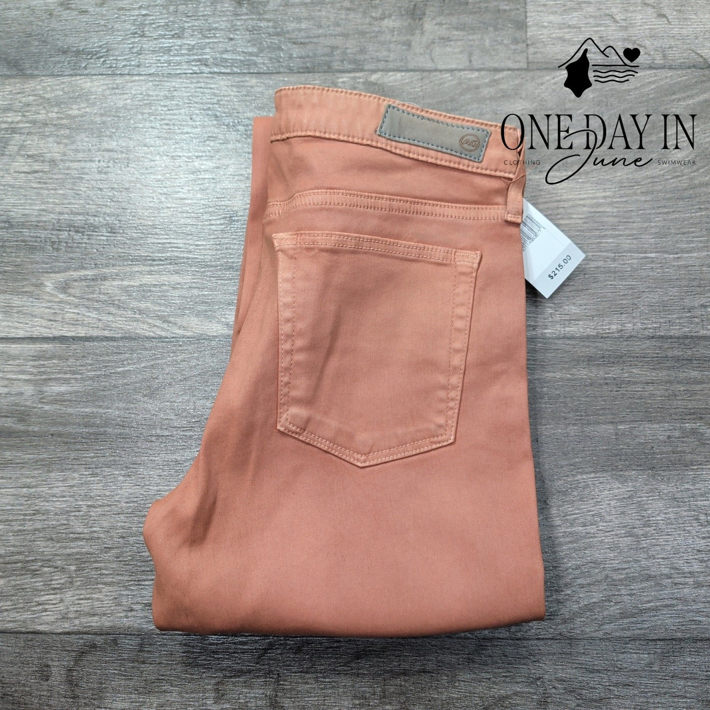 AG Adriano Goldschmied Coated Straight Leg Jeans Brown NWT $215 Size 4 (27)