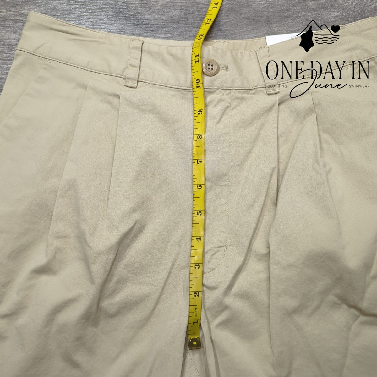 On 34th High Rise Pleated Straight Leg Ankle Chino Pants Khaki NWT Size 4