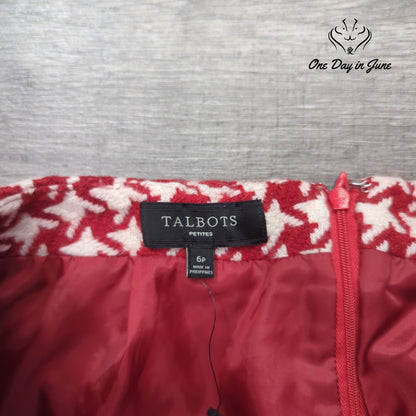 Talbots Petite Wool Blend Lined Mini Skirt Size 2P