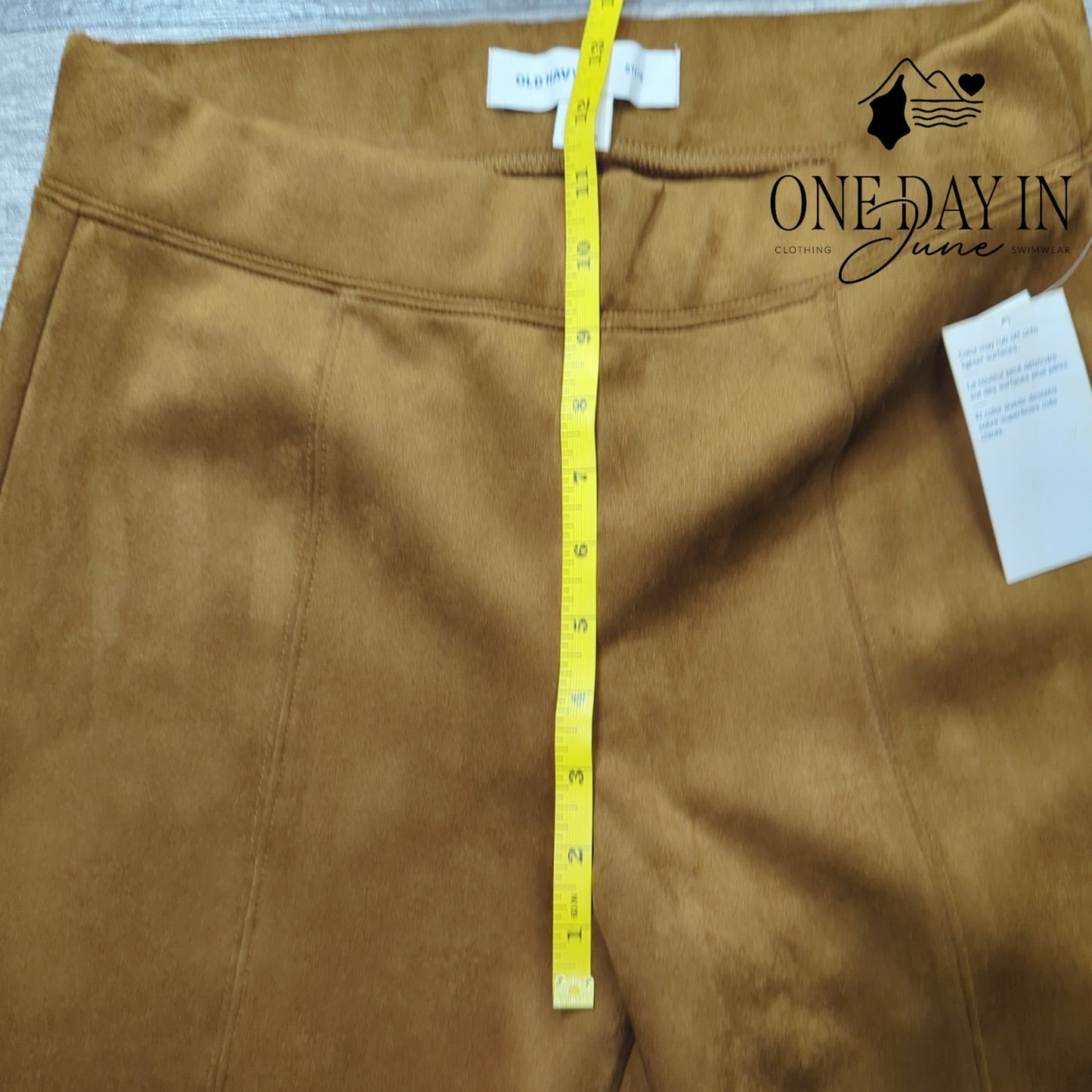 Old Navy Stevie Faux Suede Skinny Ankle Pants Size M Tall