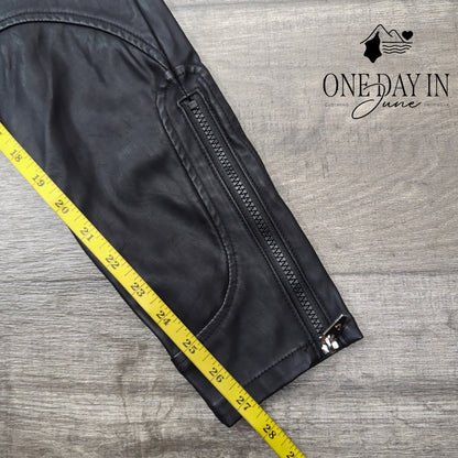 Silent Faux Leather Skinny Ankle Pants Size 27 (4)