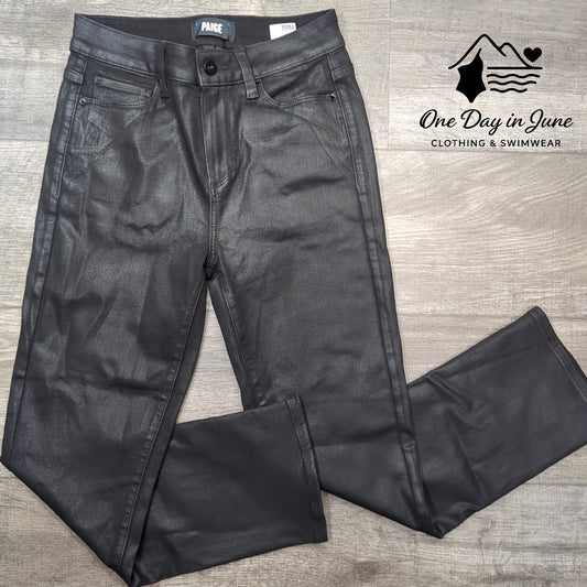 Paige Cindy Coated Denim Crop Jeans Size 26 (2)