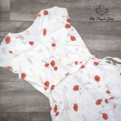a.n.a Short Sleeve Tie Summer Dress Size XL