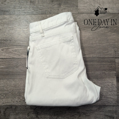 Ralph Lauren Curvy Mid Rise Skinny Jeans White NWT Size 6