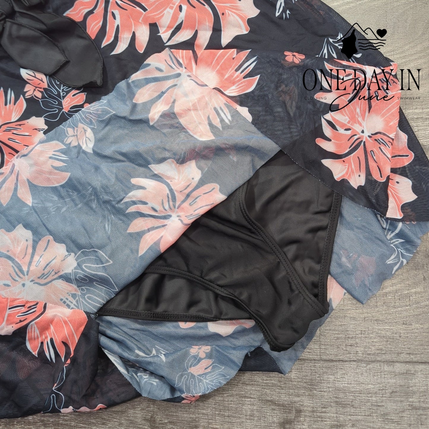 CharmLeaks One Piece Mesh Swimdress Swimsuit Size XL