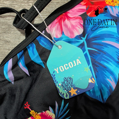 Yocoja Girl's Tropical Boyshort Bikini Swimsuit Size 5XL