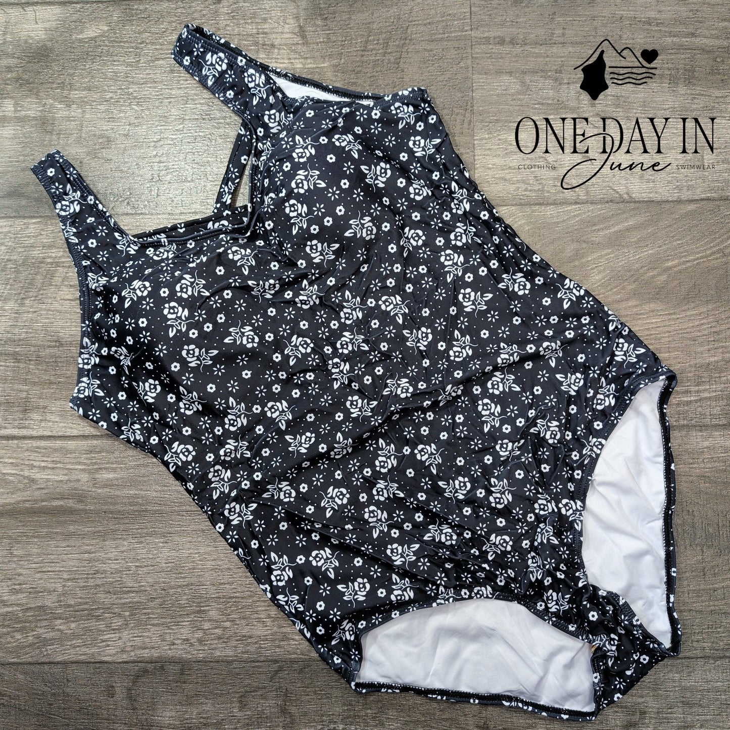 Aleumdr Floral One Piece Swimsuit Size XL