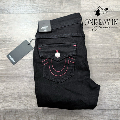 True Religion Jennie Curvy Mid Rise Super Skinny Jeans Size 2 (26)