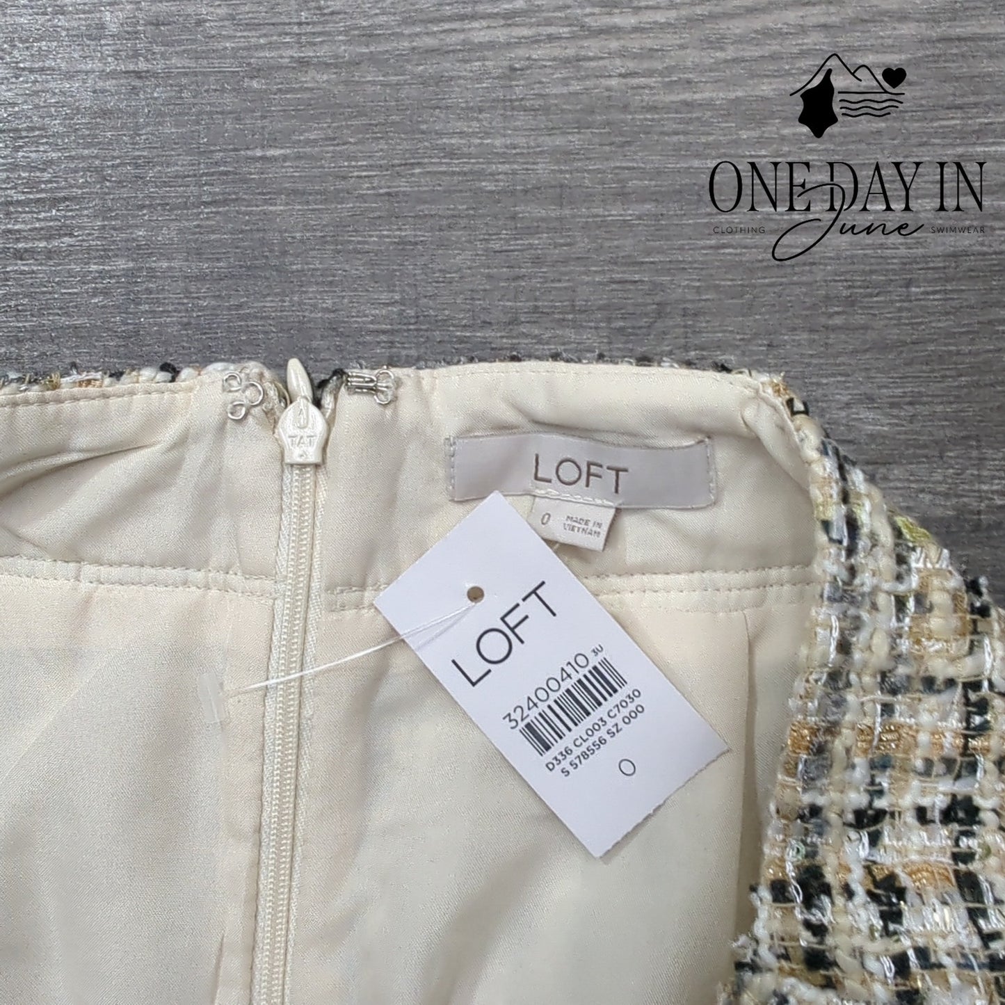 Loft Pocketed Mini Skirt Size 0