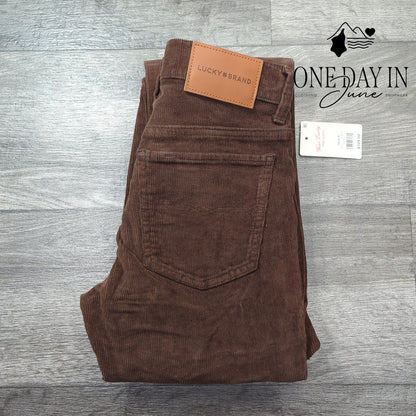 Lucky Brand Sweet Mid Rise Boot Corduroy Pants Size 00