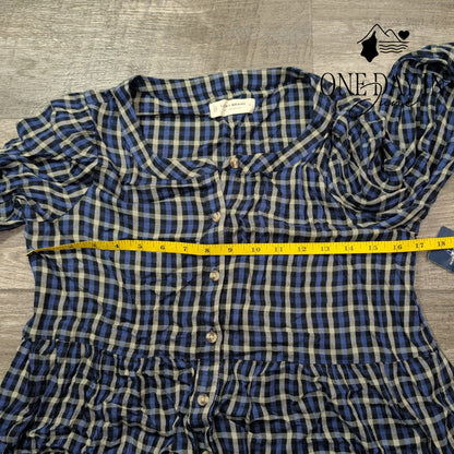 Lucky Brand Long Sleeve Button Front Top Size S
