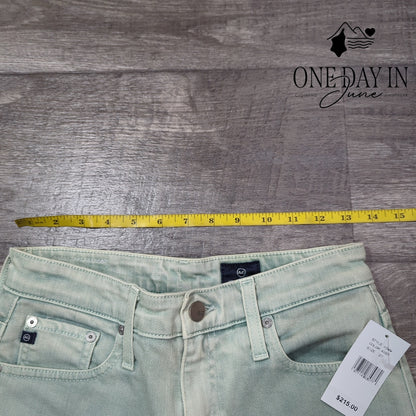 AG Adriano Goldschmied High Rise Wide Leg Crop Jeans Size 27 (4)