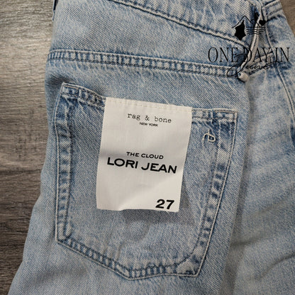 Rag & Bone The Cloud Lori Jeans Light Wash Wide Leg NWT $278 Size 4 (27)