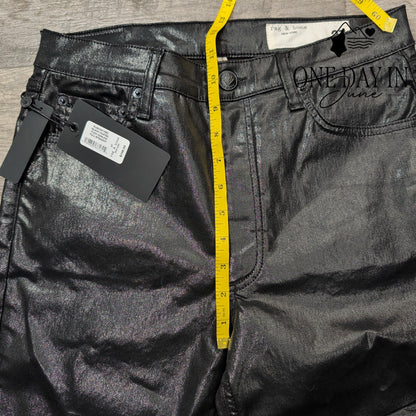 Rag & Bone The Harlow Mid Rise Straight Coated Denim Jeans Size 4 (27)
