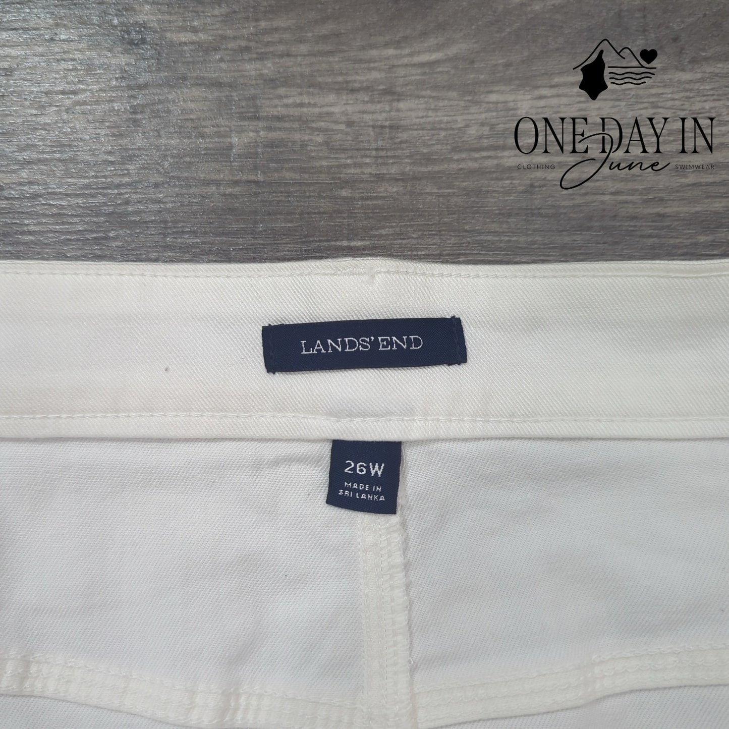 Land's End Plus Size Denim Skirt Size 26W
